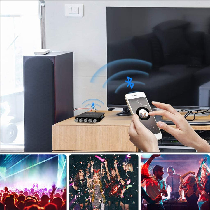 HiFi-Verstärker TB21 Mini Bluetooth5.0 Verstärker Modul 2.1 Kanal Stereo Audio Amplifier Board 50WX2