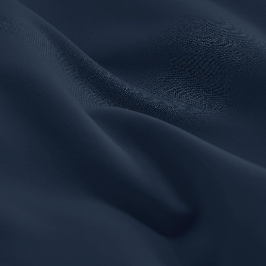 WAVVE Bettwäsche 220x240 3 teilig Blau - Bettbezug 240x220 Set mit 2 Kissenbezüge 65x65 cm, Bettwäsc