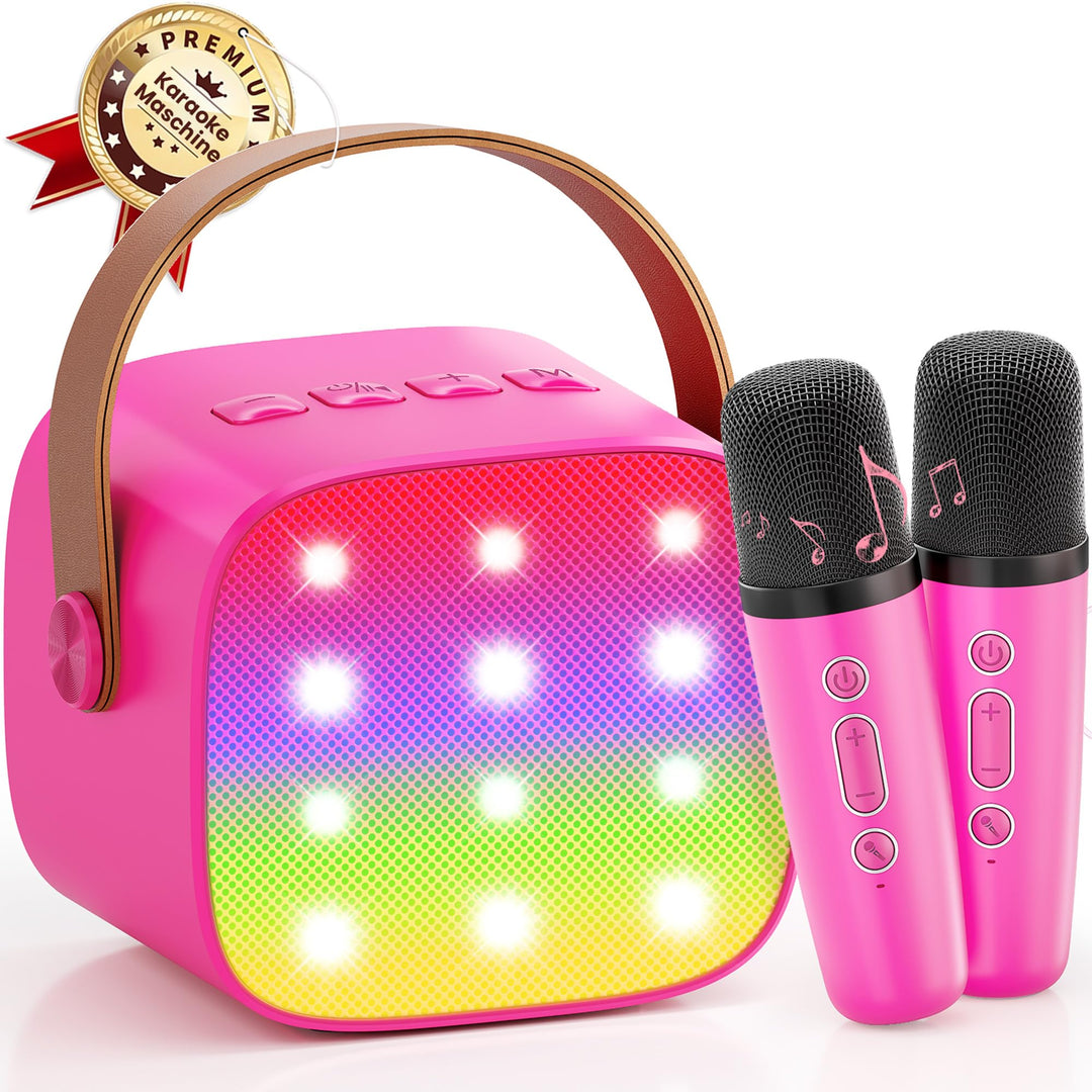 Mädchen Geschenk Kinder Karaoke Maschine: Karaoke Mikrofon Kinder- Spielzeug ab 3-11 Jahre Mädchen J