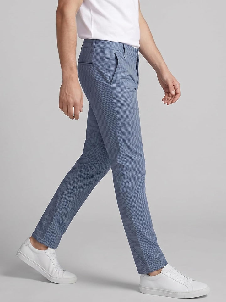 Rock Creek Herren Chino Hose Slim Fit Business Hosen RC-2154 34W / 32L Himmelblau, 34W / 32L Himmelb