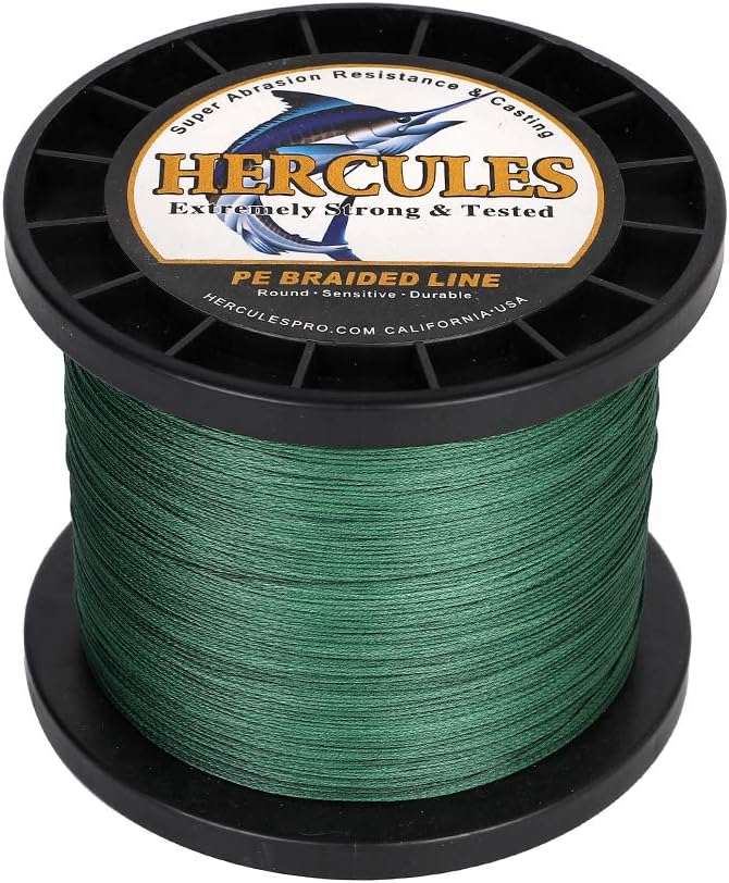 HERCULES Super Cast 100m - 2000m Yards Geflochtene Angelschnur 10lb - 300lb Test für Salzwasser Süss