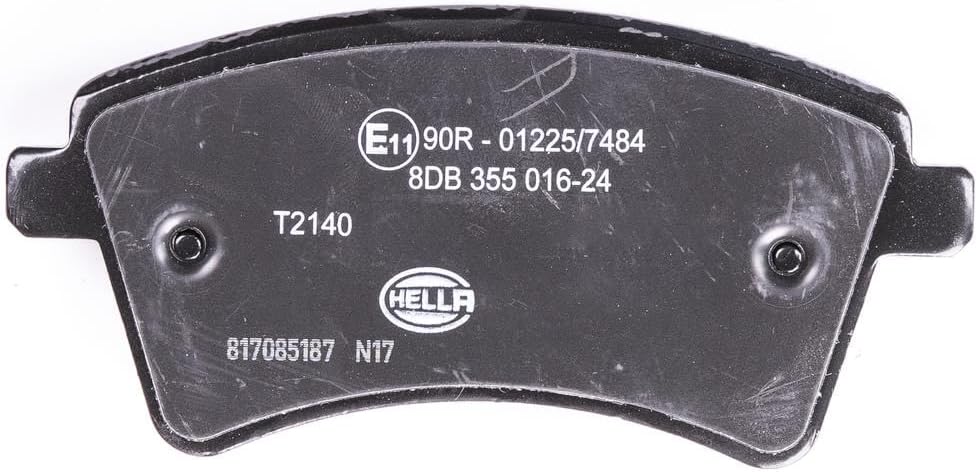 HELLA PAGID 8DB 355 016-241 Bremsbelagsatz - T2140 - Dicke/Stärke: 17.6mm - Bremssystem: TRW - mit i