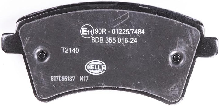 HELLA PAGID 8DB 355 016-241 Bremsbelagsatz - T2140 - Dicke/Stärke: 17.6mm - Bremssystem: TRW - mit i