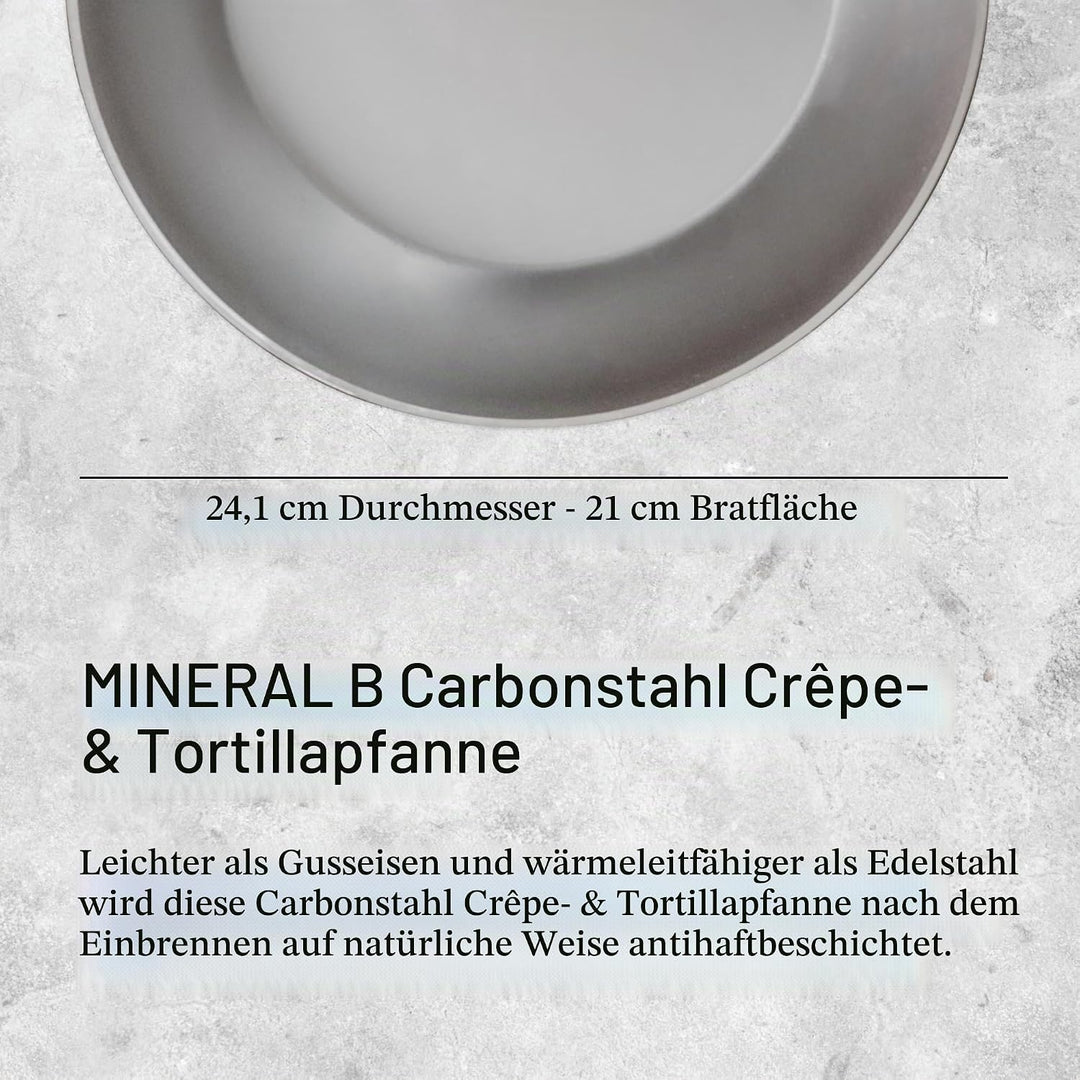 DE BUYER Crêpe-Pfanne Mineral B Element Ø 24 cm A 1 - Pack, A 1 - Pack