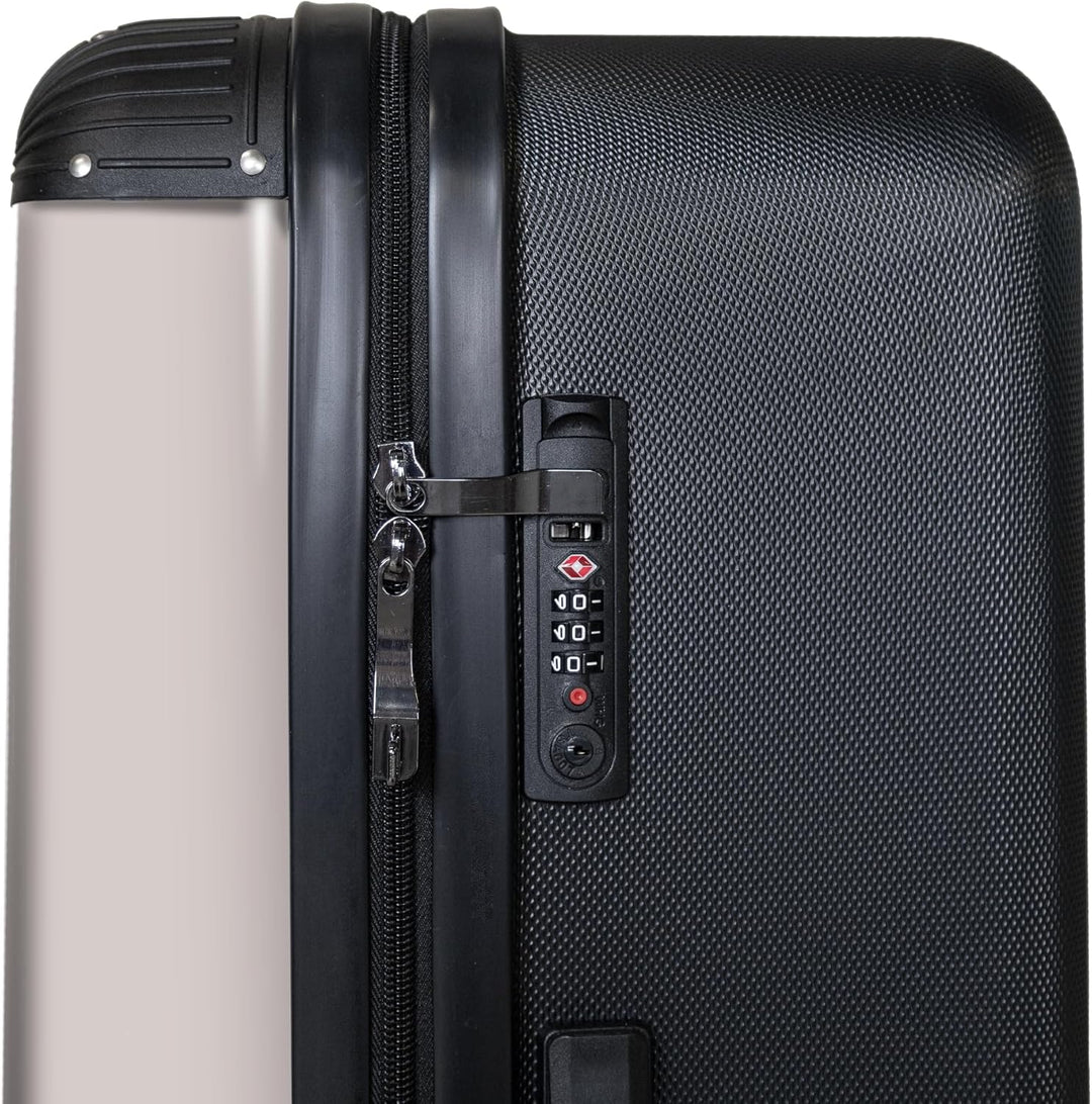 NoBoringSuitcases.com® Koffer XL Gross 77x51.5x28 cm Reisekoffer mit 4 Rollen Leicht Trolley Hartsch