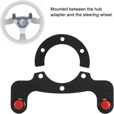 Lenkrad-Hupenknopf, Carbon-Faser-Externer Hupenknopf-Kits, Modifiziertes Zubehör, Ersatz für MOMO OM