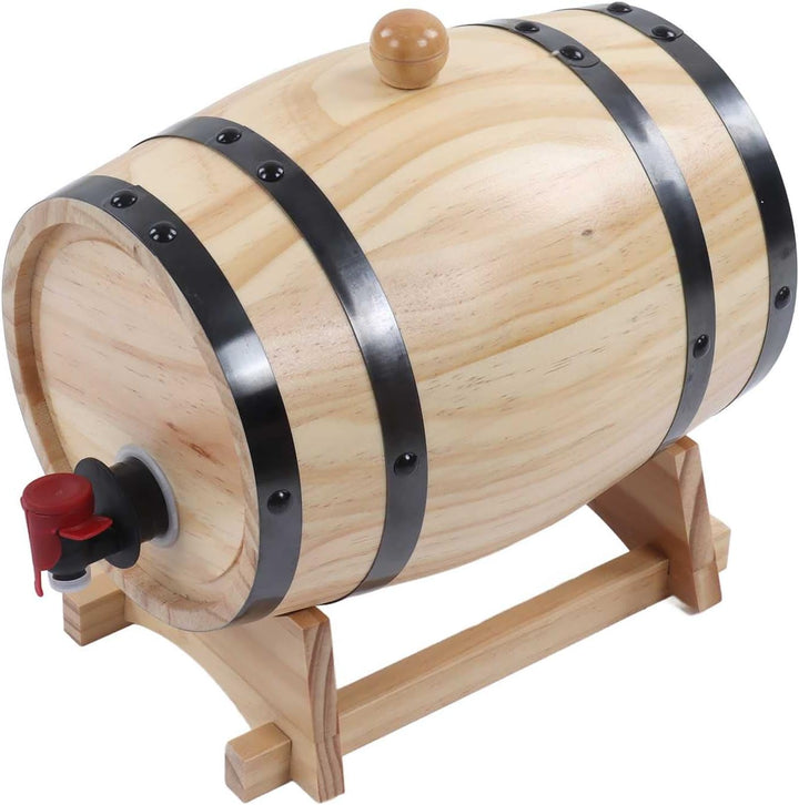 Jeffergarden Wein-Eichenfässer, Eichenfässer mit Klarer Holzmaserung für die Bar (3L), 3L