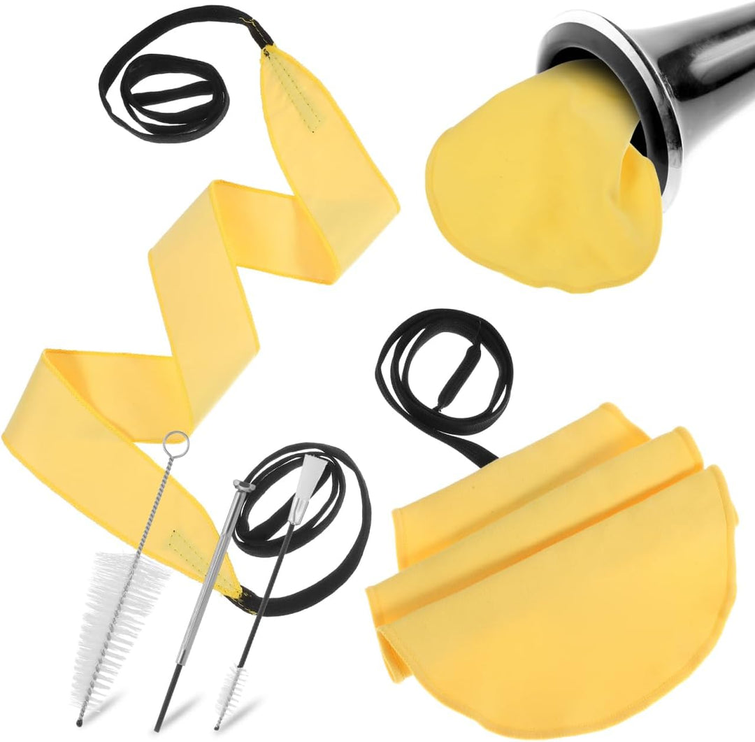 Milisten 1Set Klarinetten-Reinigungs-Pflegeset Blasinstrumenten-Reinigungstuch Tuch -Bürsten-Reinigu