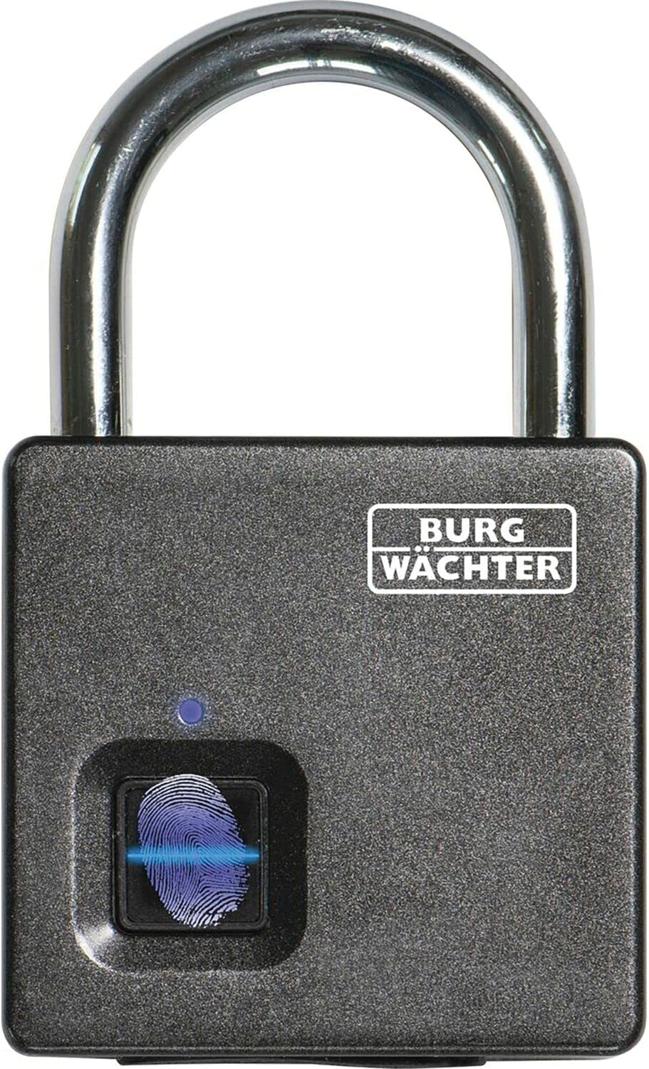 BURG-WÄCHTER Vorhängeschloss, Vorhangschloss mit Fingerabdruck, für aussen und innen, 7 mm Bügelstär