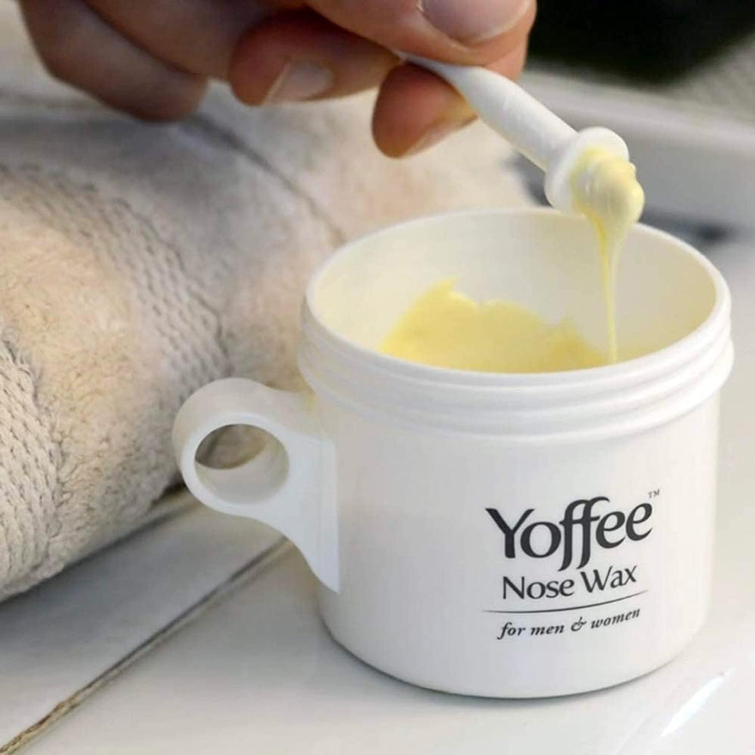 Original Yoffee Nose Wax Kit - Hair Removal Set - Männer und Frauen - Nasenhaarentferner - Bio Biene