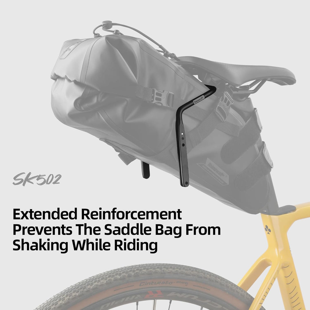 Rhinowalk Fahrrad Satteltasche Stabilisator Stütze für Satteltasche Anti Schütteln Schwarz, Schwarz
