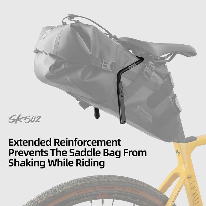 Rhinowalk Fahrrad Satteltasche Stabilisator Stütze für Satteltasche Anti Schütteln Schwarz, Schwarz