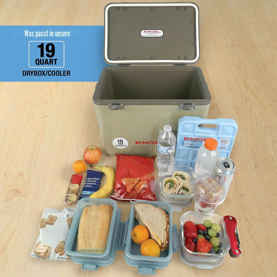 ENGEL Kühlbox 19qt (18 Liter) Auslaufsicher, Luftdicht, Tragbare Kühlbox für Camping, Angeln, Wander