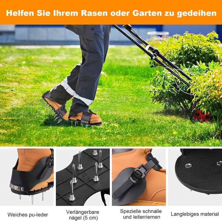 Nagelschuhe, Luftungsschuhe Mit Belüftungsstiften, Strapazierfähige Sandalen – Verstellbar Durch Hak