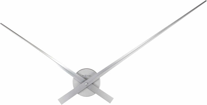 Nextime Hands Wanduhren, Metall und Kunststoff, Schwarz, Ø 85 cm