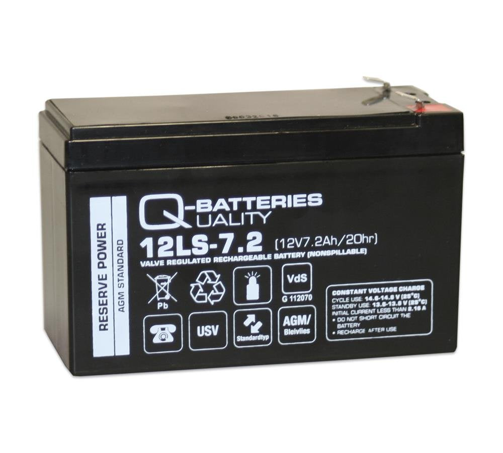 USV Batterie kompatibel mitPanasonic LC-R127R2PG 12V 7,2Ah AGM Akku mit VDs