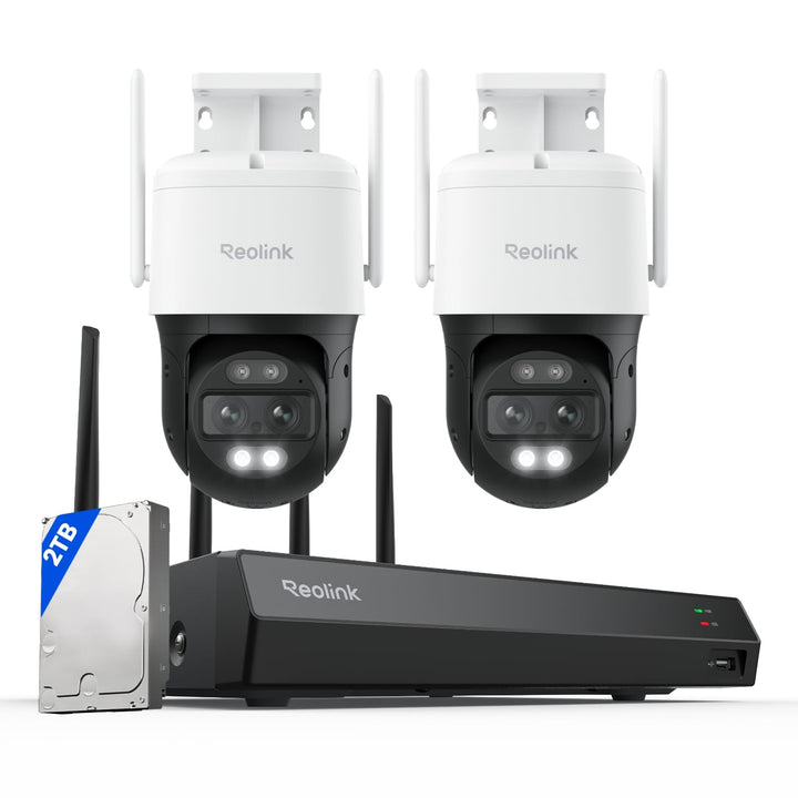 Reolink 4K 8MP Wi-Fi 6 PTZ Überwachungskamera Aussen mit Dual-Objektiv, Auto-Tracking-Zoom, 30m Farb