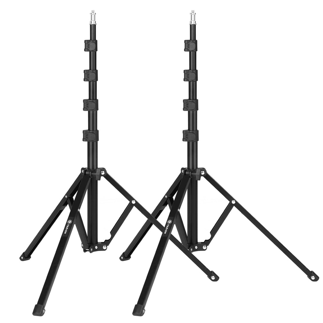 TARION Lichtstativ 180 cm Aluminium Lampenstativ Traglast 8 kg für Studio Outdoor Fotografie Ringlic
