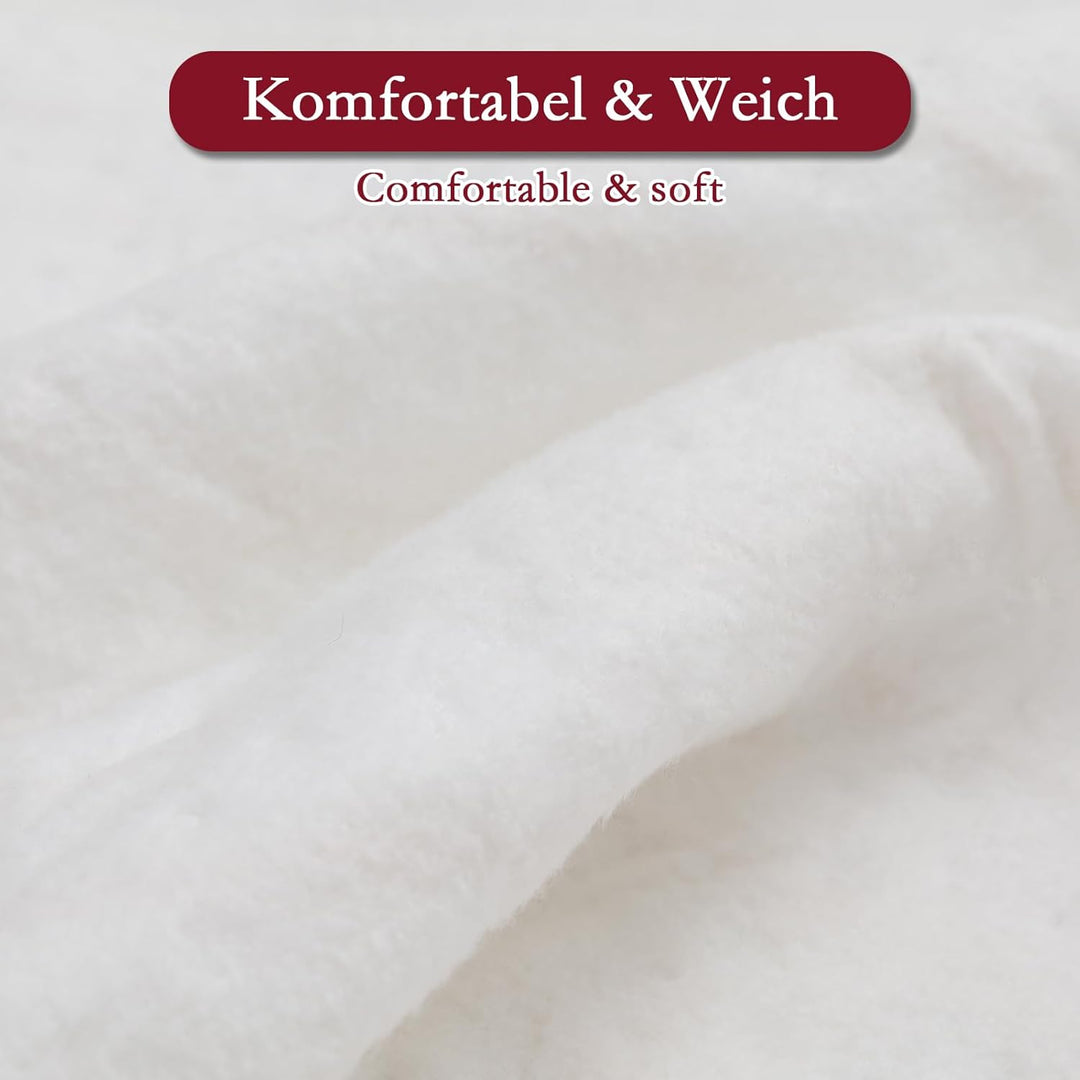 REDKEY Wärmeunterbett mit Abschaltautomatik, Heizdecke Unterbett mit 7 Temperaturstufen, Heizunterbe