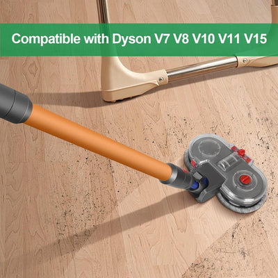 Jajadeal Wischaufsatz für Dyson V15 V11 V10 V8 V7 Staubsauger, Elektrischer Wischmopp Aufsatz mit Ab