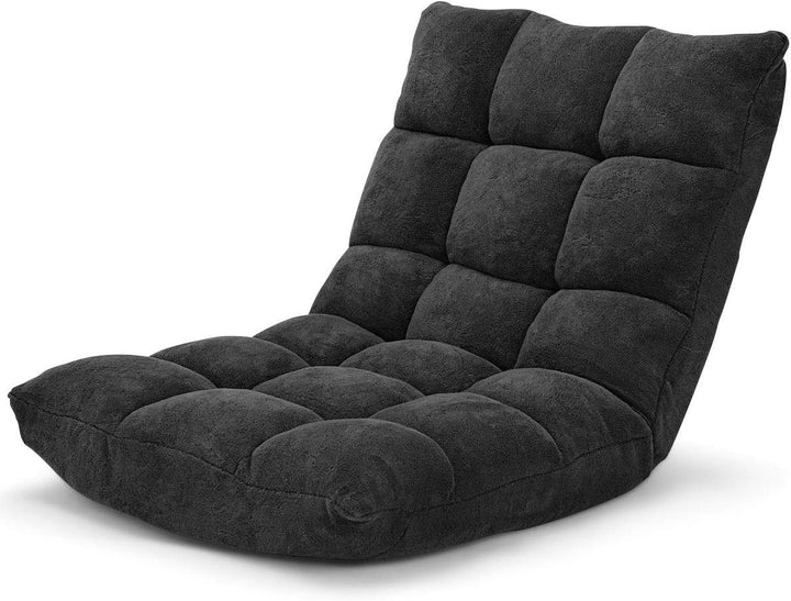 GOPLUS Bodenstuhl, Bodensofa mit Rückenlehne, Bodensessel mit Schlaffunktion, Floor Chair, Lazy Sofa