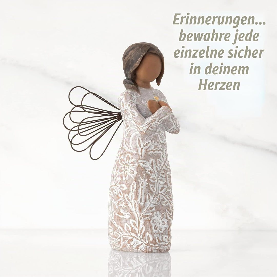 Willow Tree Erinnerung (dunkle Haut), geformter handgemaltes Engel Dunklere Haut, Dunklere Haut