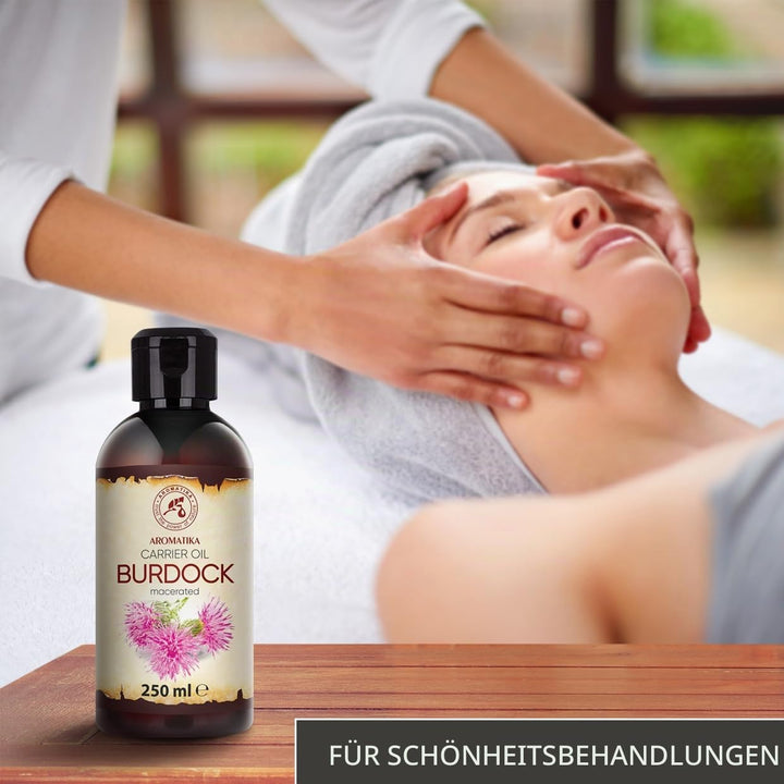 Klettenwurzelöl 250ml - Arctium Lappa Wurzel - Rein &amp; Natürlich - Klettenöl - Natürlich Haaröl - gro