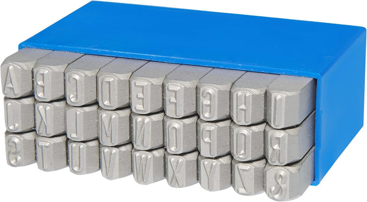 GRAVUREM-S Standard Schlagzahlen und -buchstaben 0-9 + A-Z,& (Kombination) / Schrifthöhe 12mm 12 mm,