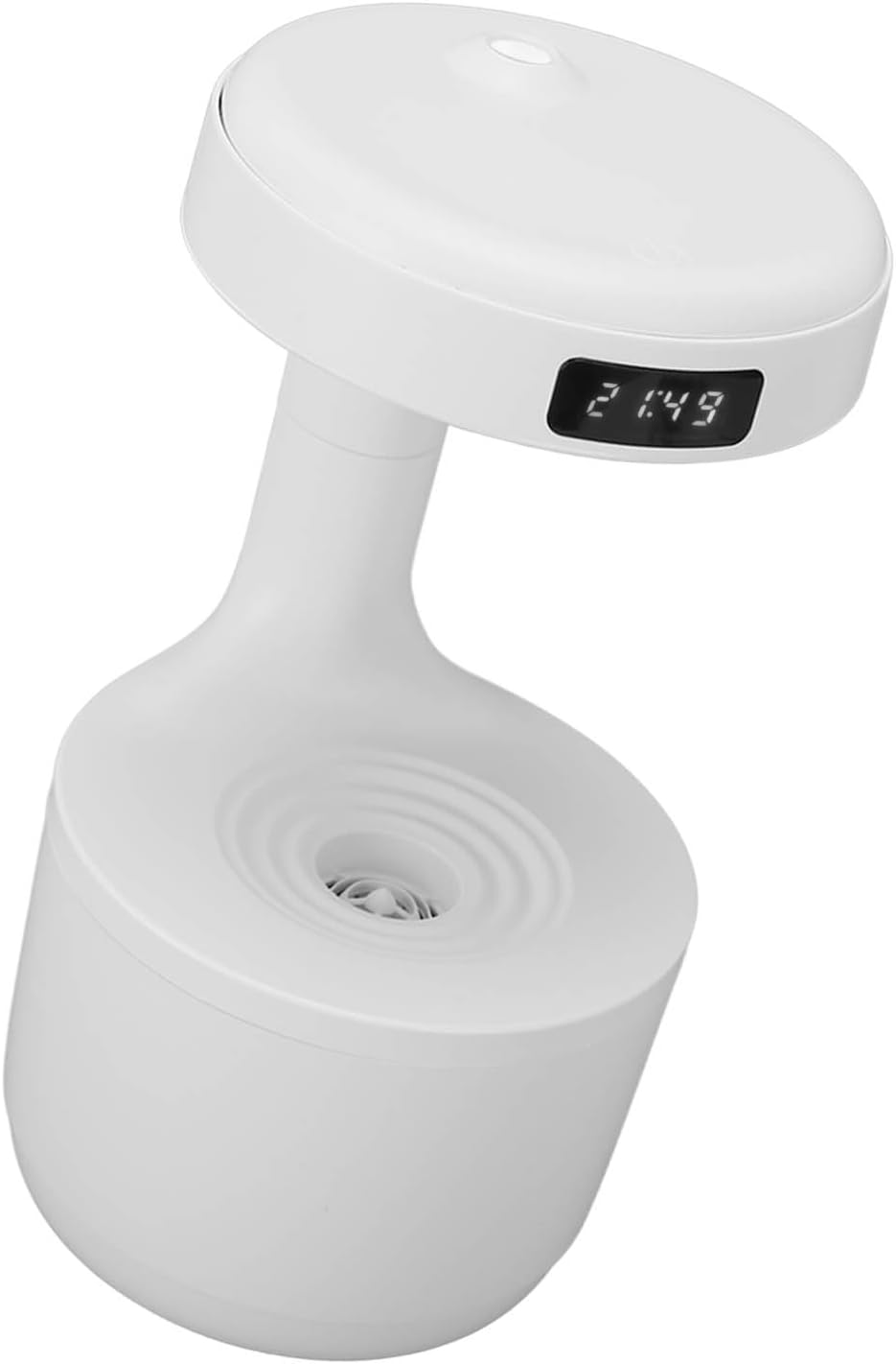 Tragbarer Luftbefeuchter 800 ml für Büro Schreibtisch und Yoga Praxis Weiss White, White