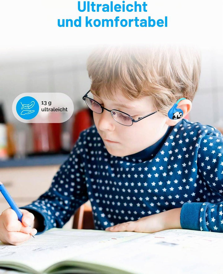 BANIGIPA Kinder-Kopfhörer, offene Kopfhörer, drahtloses Bluetooth 5.4 Headset mit Mikrofon für die S