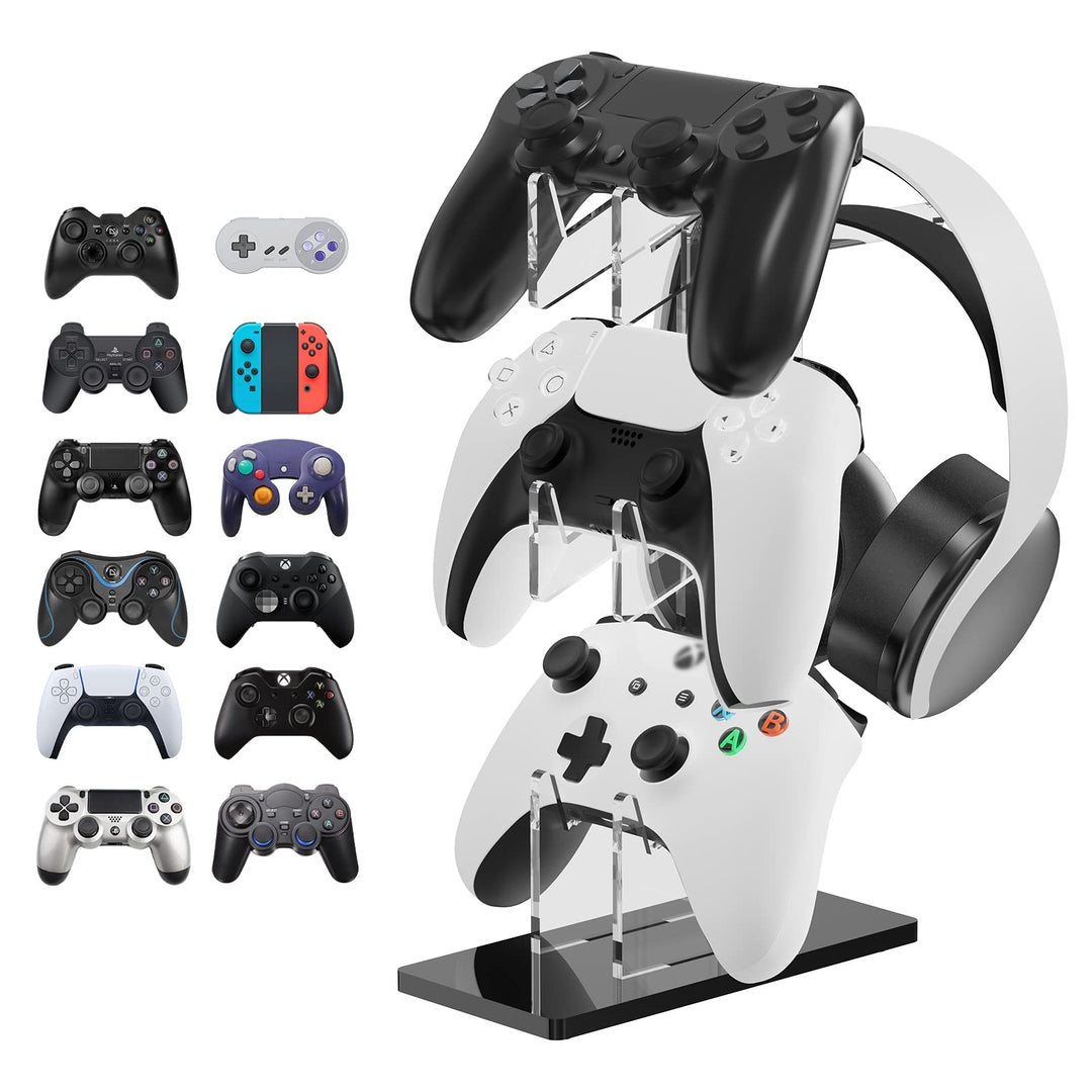 Linkidea Universal 3-Tier-Headset-Ständer und Controller-Ständer Gaming-Zubehör, kompatibel mit PS5