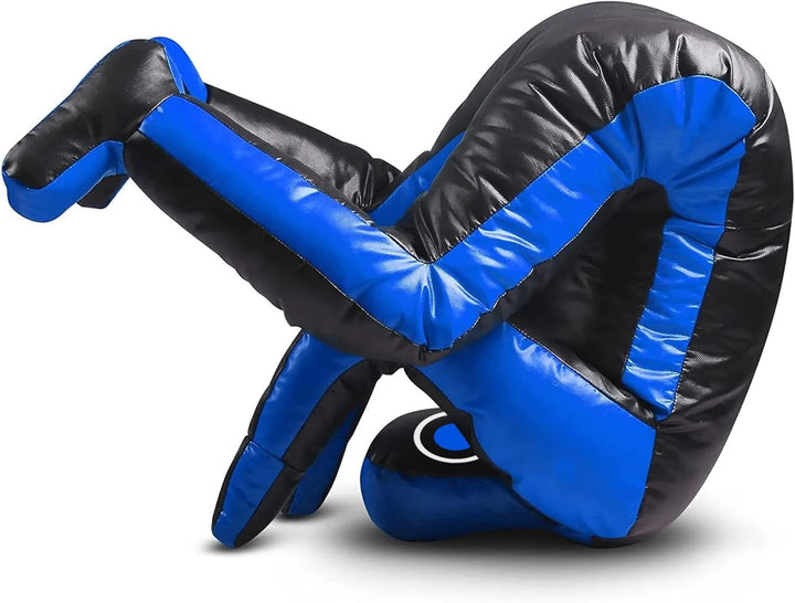 Self-Defense Training Vinyl Dummy 180cm Blau MMA BJJ Wrestling Grappling