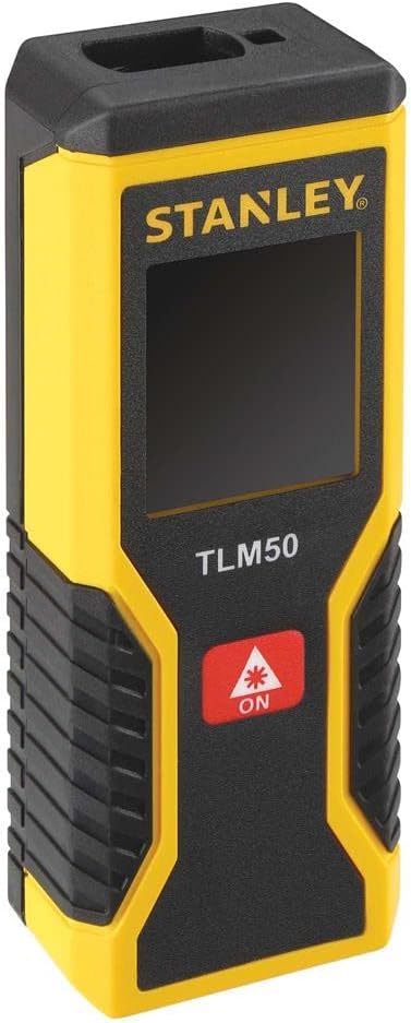 Stanley STHT1-77409 Laser-Entfernungsmesser / Distanzmesser TLM50 (mit Ein-Knopf-Klick-Messung, Mess