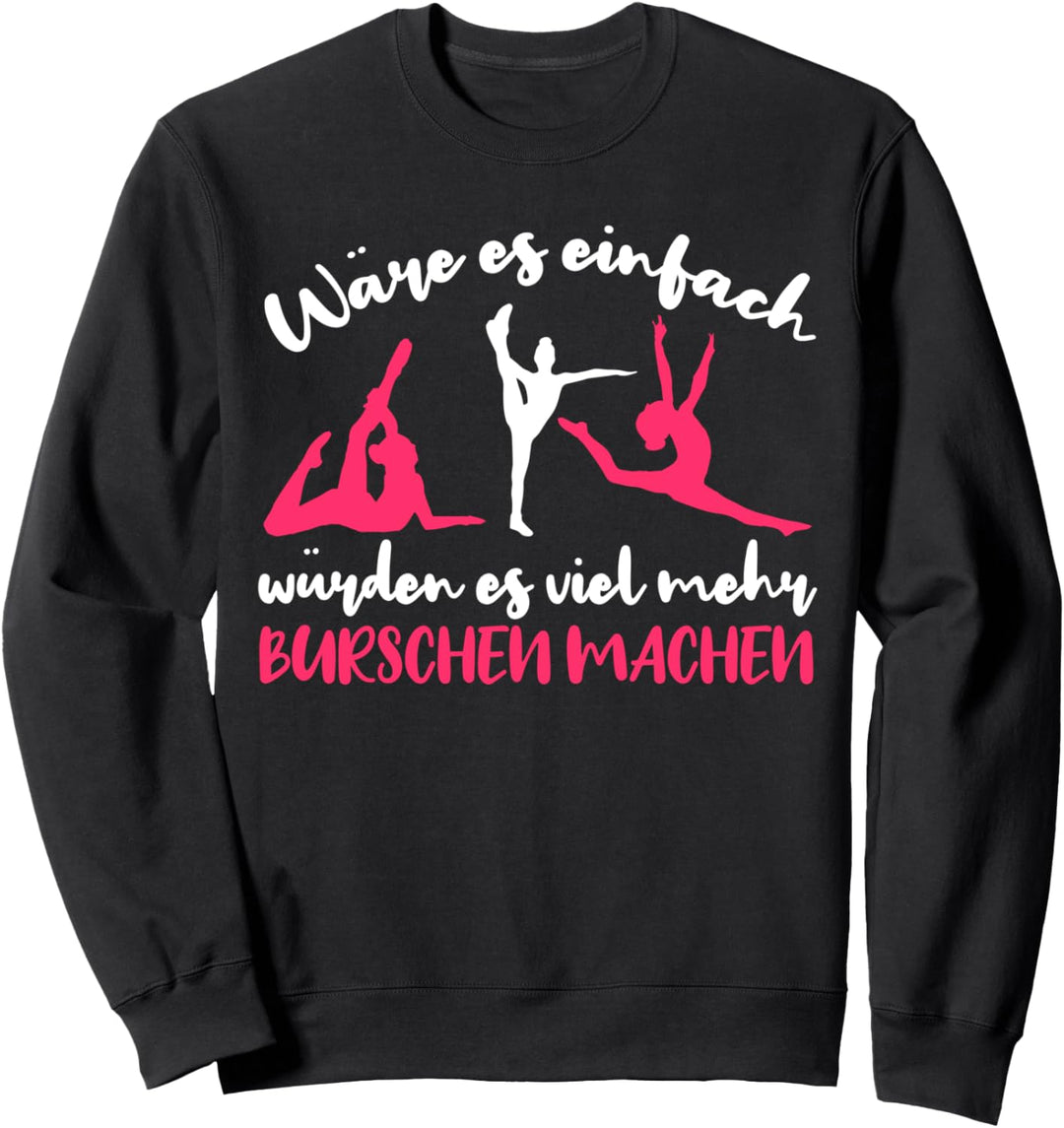 Turnen Gymnastik Herzschlag Turner Turnerin Gymnast Turnerin Sweatshirt