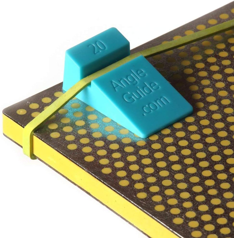 Messerschleifhilfen, Blau zum Schärfen, Orange für die tägliche Pflege