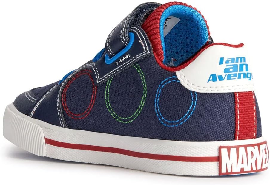 Geox Jungen J Kilwi Boy Sneaker 26 EU Navy Red, 26 EU Navy Red