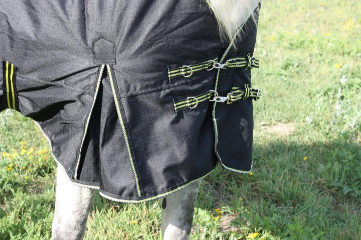 time4horses High Neck Thermodecke Pferdedecke Winterdecke Outdoordecke 100gr. 1200Denir 135 cm, 135