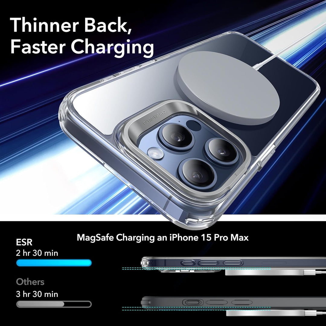 ESR für iPhone 15 Pro Max Hülle, kompatibel mit MagSafe, Militärnorm Schutzhülle, integrierter Verst