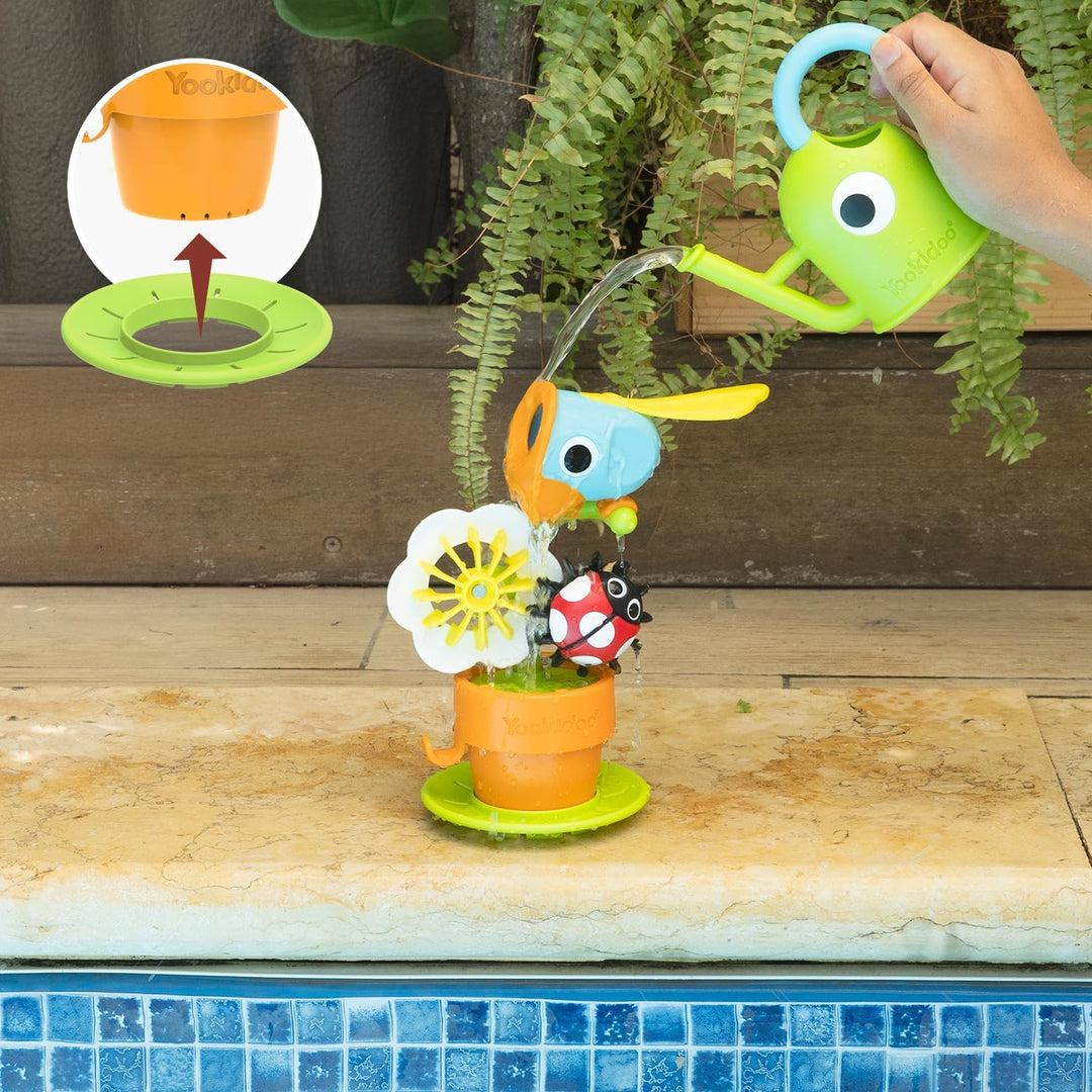 Yookidoo Pour N Spin Tipping Bird Badespielzeug für Kleinkinder, lustiges und lehrreiches Wasserspie