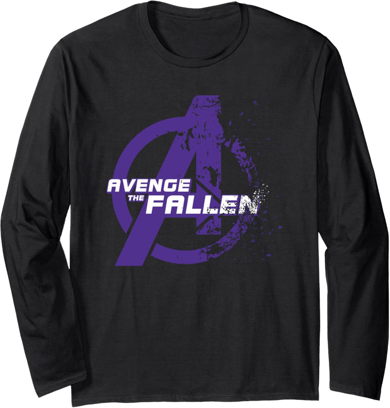 Marvel Avengers Endgame Avenge The Fallen Fading Logo Langarmshirt