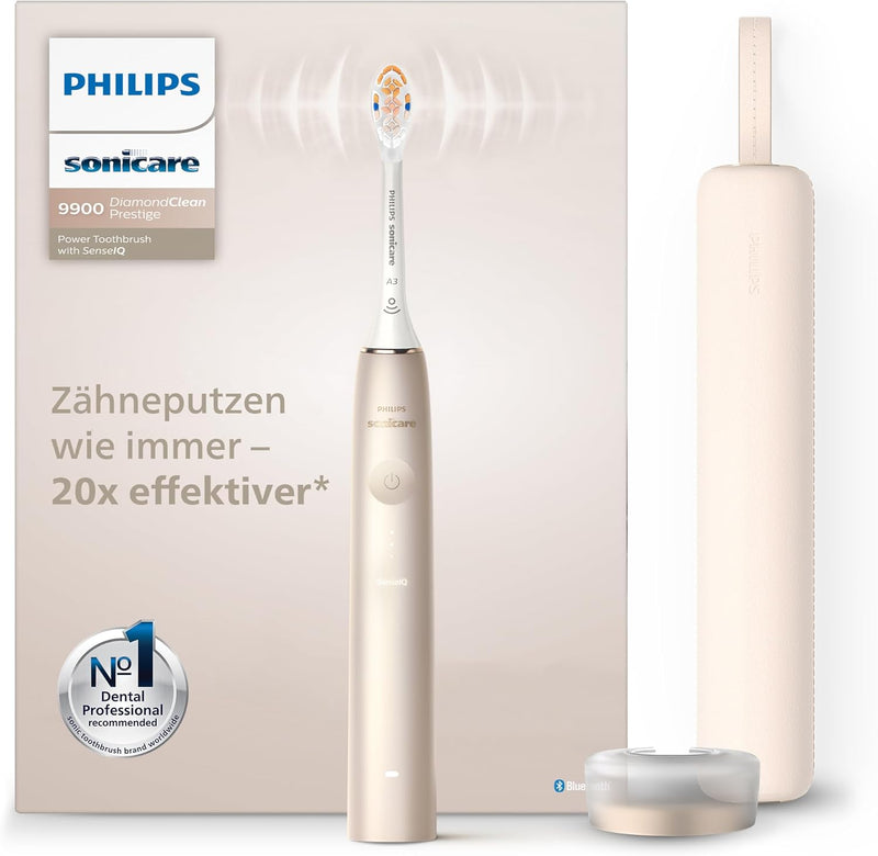 Philips Sonicare DiamondClean Prestige 9900 – Elektrische Schallzahnbürste mit 1x A3 Premium-All-in-