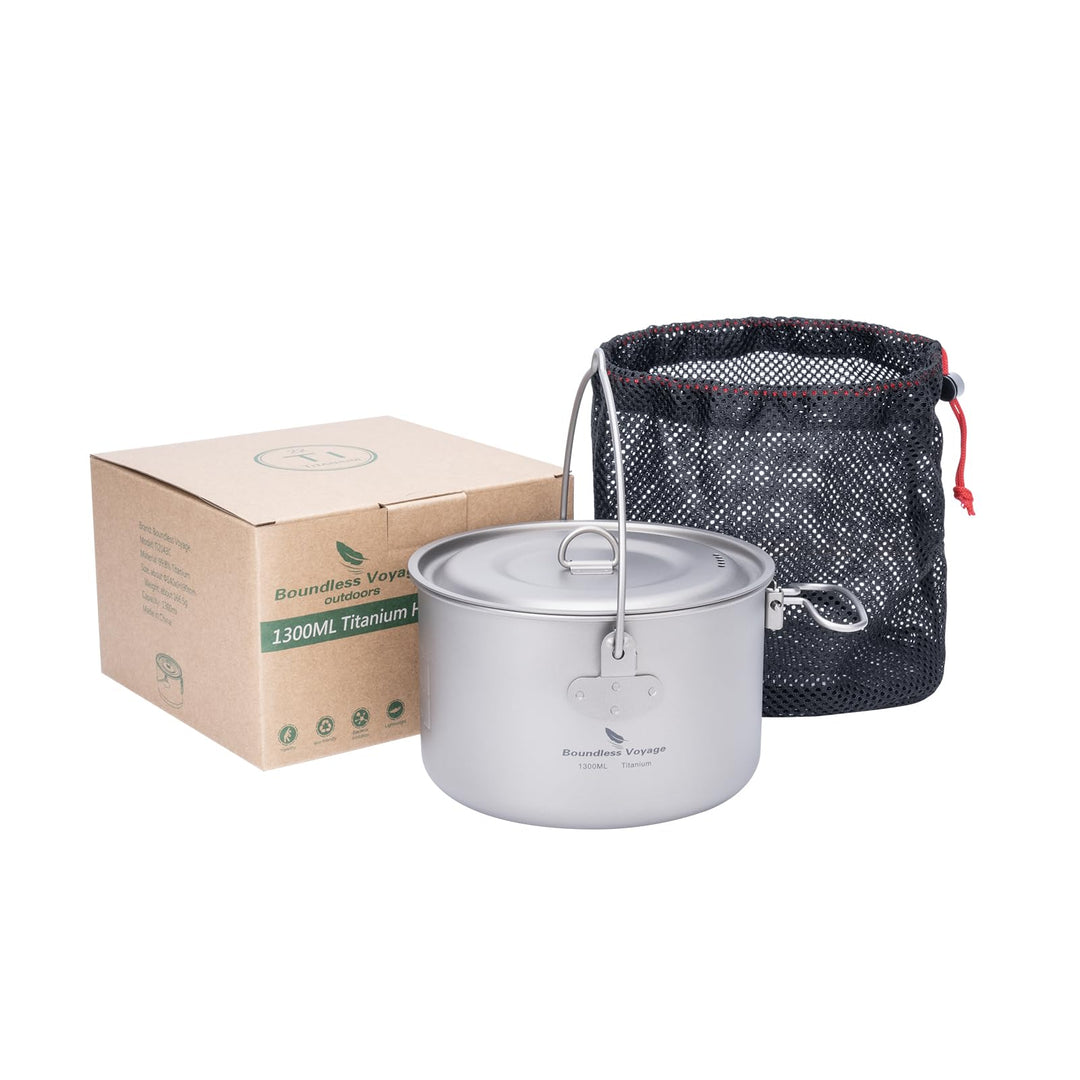 Boundless Voyage Camping Titan Hängetopf mit klappbarem Griff Picknick Wandern grosse Kapazität Wass