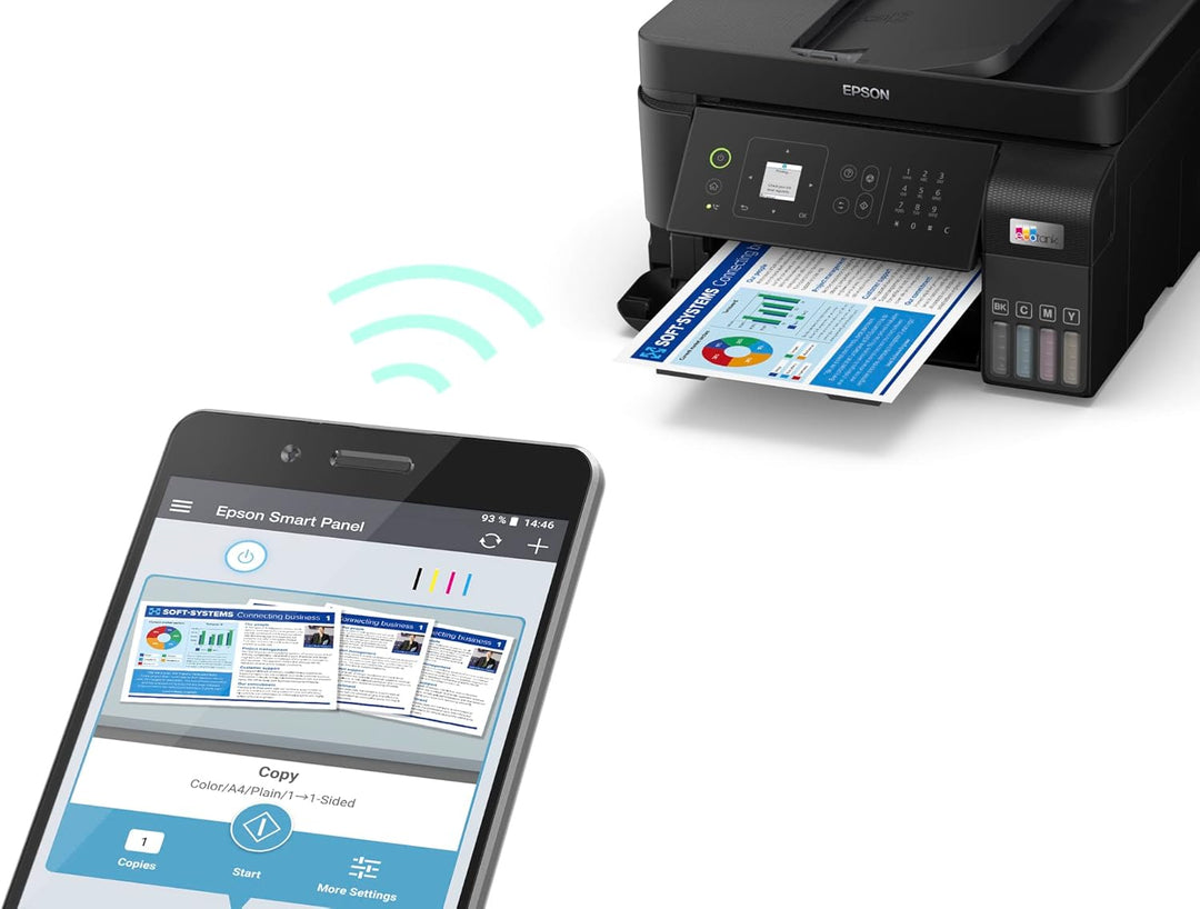 EcoTank ET-4810 A4-Multifunktions-Wi-Fi-Tintentankdrucker, mit einem im Lieferumfang enthaltenen Vor