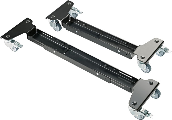 K&M 18806 Rollschlitten für Keyboardständer - Schwarz aus Stahl - Mobilität für Instrument - flexibe