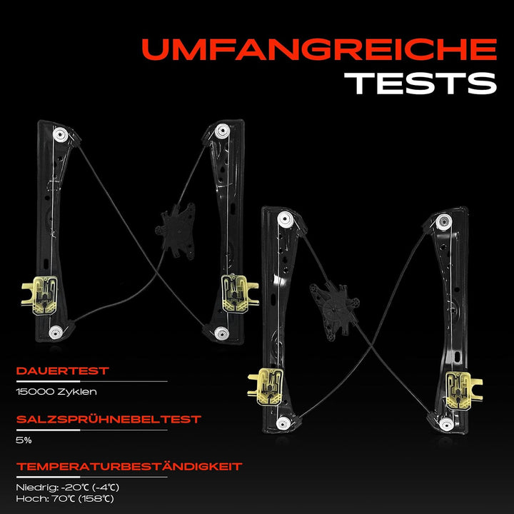 Frankberg 2x Fensterheber Elektrisch Ohne Motor Vorne Links Rechts Kompatibel mit 7er G11 G12 730d 3