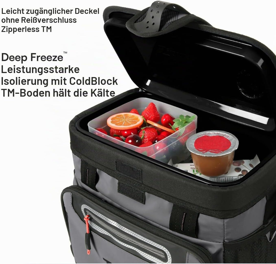 Titan by Arctic Zone Im Freien Titan 30 Can Cooler Eistruhe, 16 Dosen Sharkskin Grau