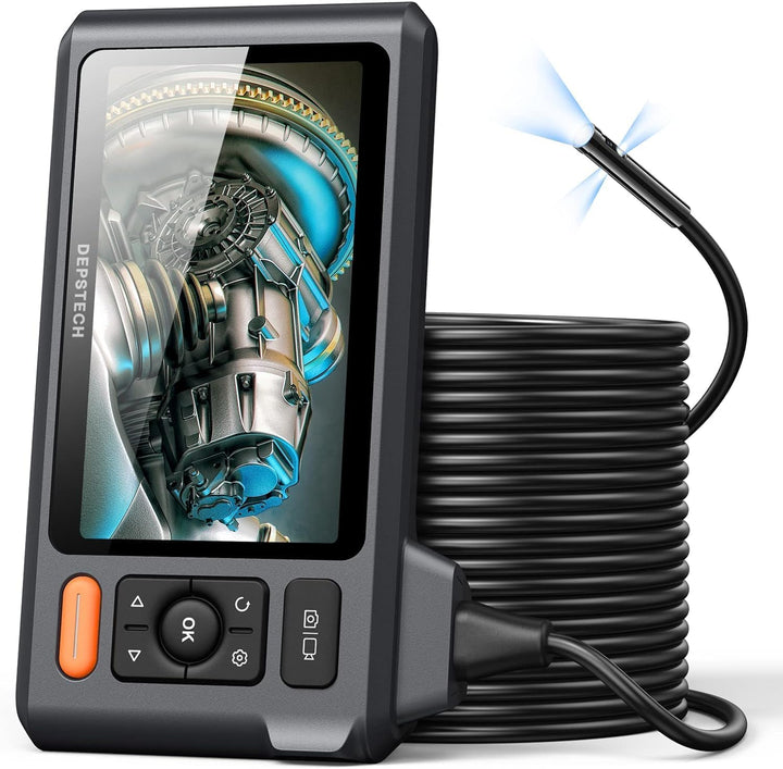 15m Triple Lens Endoskopkamera mit Licht, DEPSTECH 5-Zoll-IPS-Bildschirm Endoskopkamera, 1080P Indus
