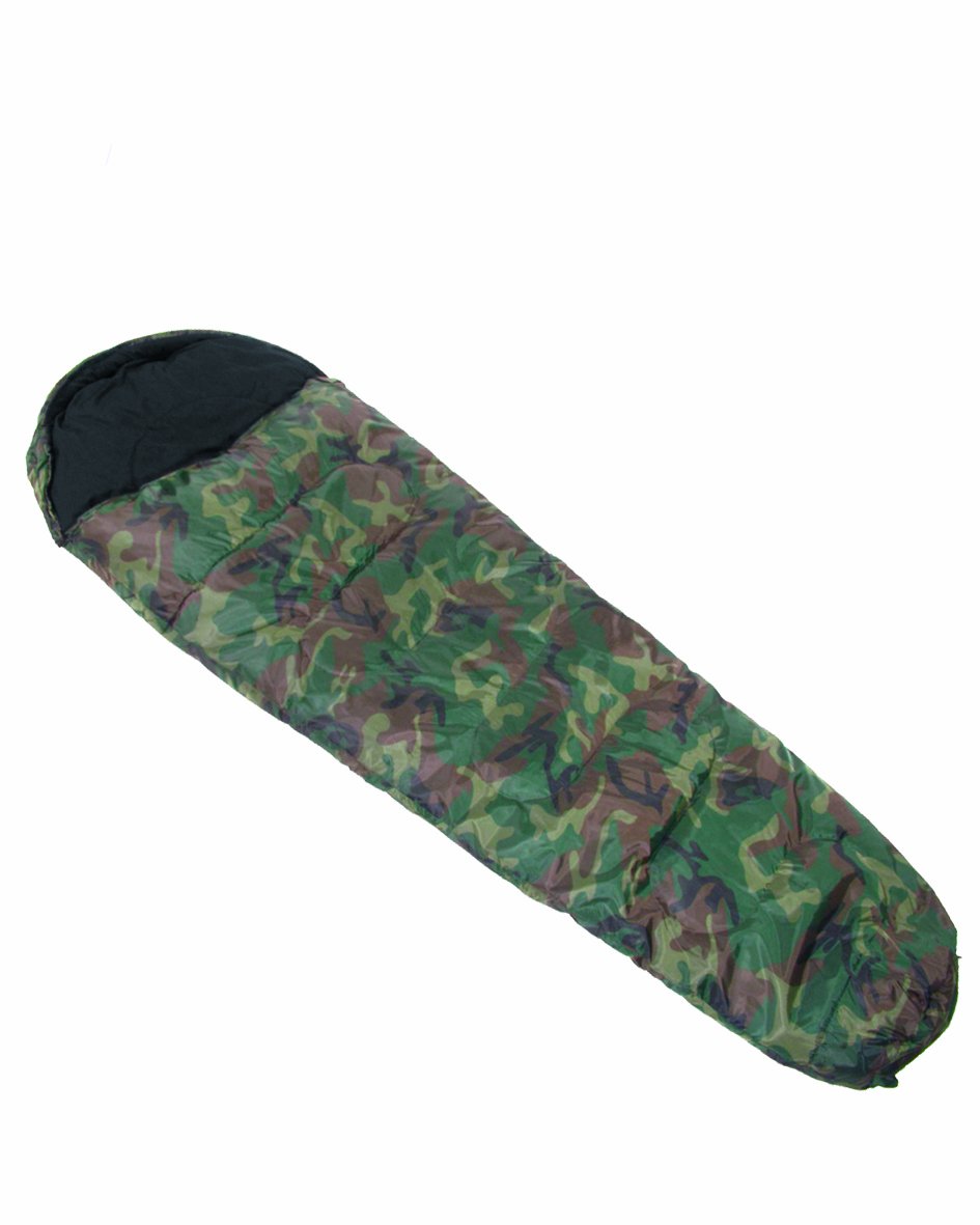 Mil-Tec Unisex – Erwachsene Schlafsack-14110020 Schlafsack, Woodland, Einheitsgrösse, Woodland