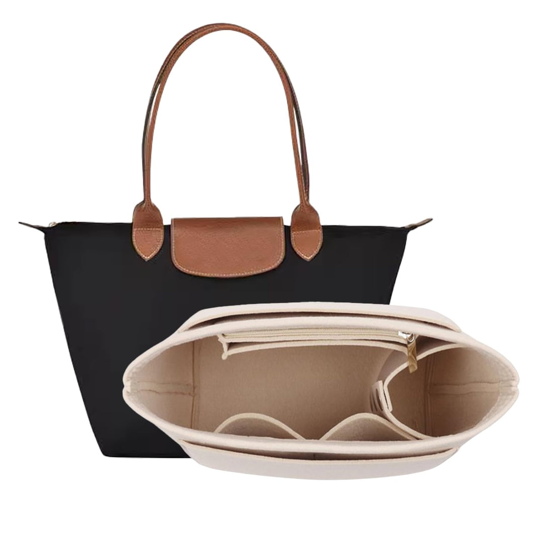 D.DUO Tascheneinsatz-Organizer, Geldbörsenzubehör, Longchamp Tragetasche mit langem Griff, M (langer