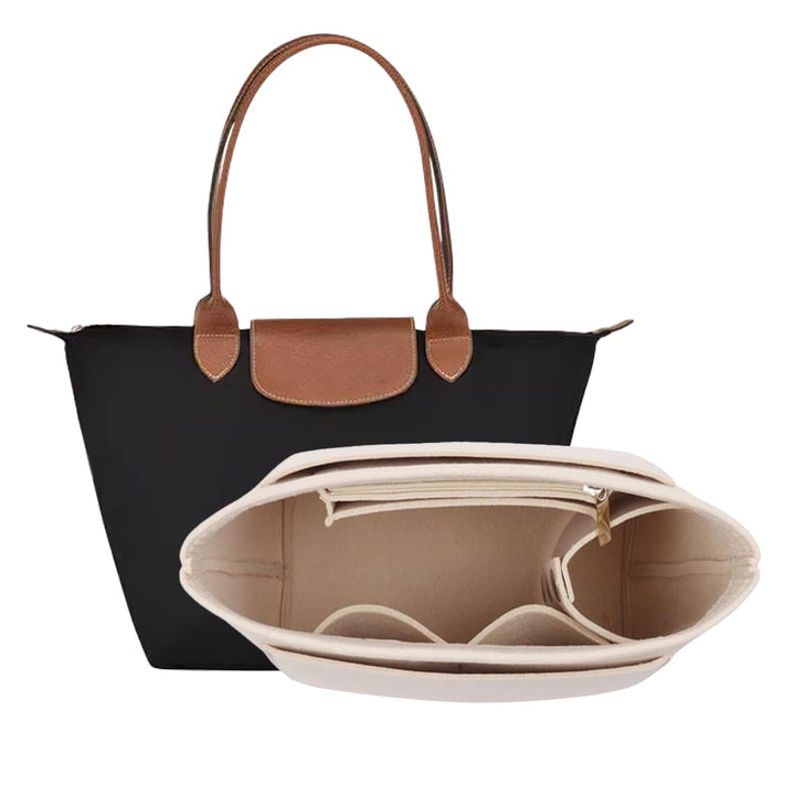 D.DUO Tascheneinsatz-Organizer, Geldbörsenzubehör, Longchamp Tragetasche mit langem Griff, M (langer